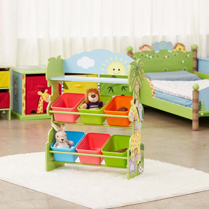 纷朵奇儿童玩具收纳架儿童整理柜儿童玩具整理架宝宝置物架收纳