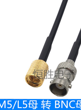 BNC转M5/L5公 10-32UNF 加速度传感器Q9母头测试台microdot探头线