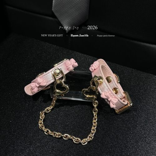 PuppyJoy独家「蝴蝶结手铐」牛皮手环手铐高级手工定制