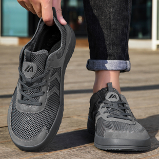 拇外翻宽松大头宽楦鞋 大码 大网眼透气防臭加宽休闲板鞋 宽头鞋 夏季