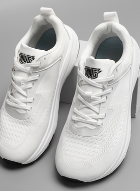 大码宽头鞋男女夏季透气网面宽脚掌加肥宽楦鞋缓震回弹大头跑步鞋