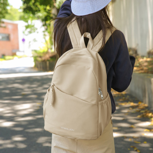 简约双肩包女2026新款大容量通勤背包旅游轻便初中学生高中生书包