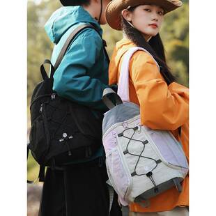 轻便户外运动迷你双肩包男款潮牌旅游小背包轻量化徒步登山包女款