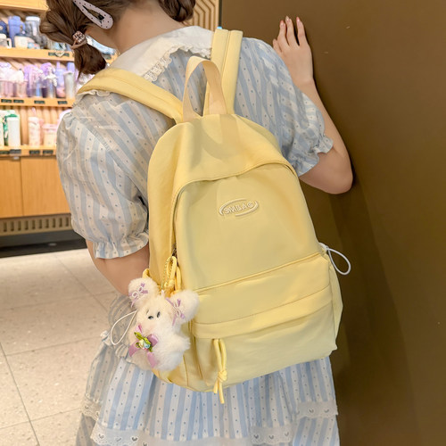 新款轻便减负书包女初中生高中学生大学生大容量背包小学生双肩包