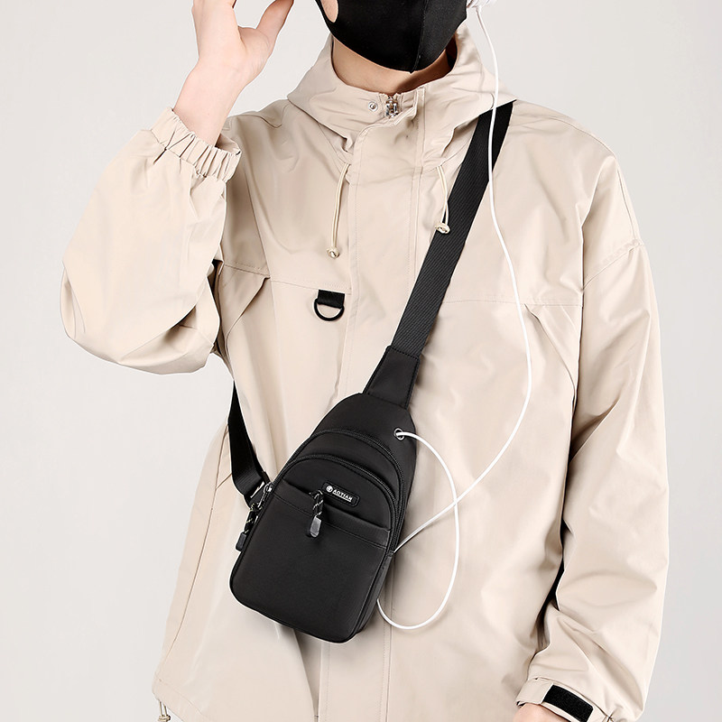 2025新款男士胸包迷你小背包时尚简约手机包休闲牛津布斜挎包男,箱包皮具/热销女包/男包,胸包,淘宝优惠券,粉丝福利购,淘宝优惠卷