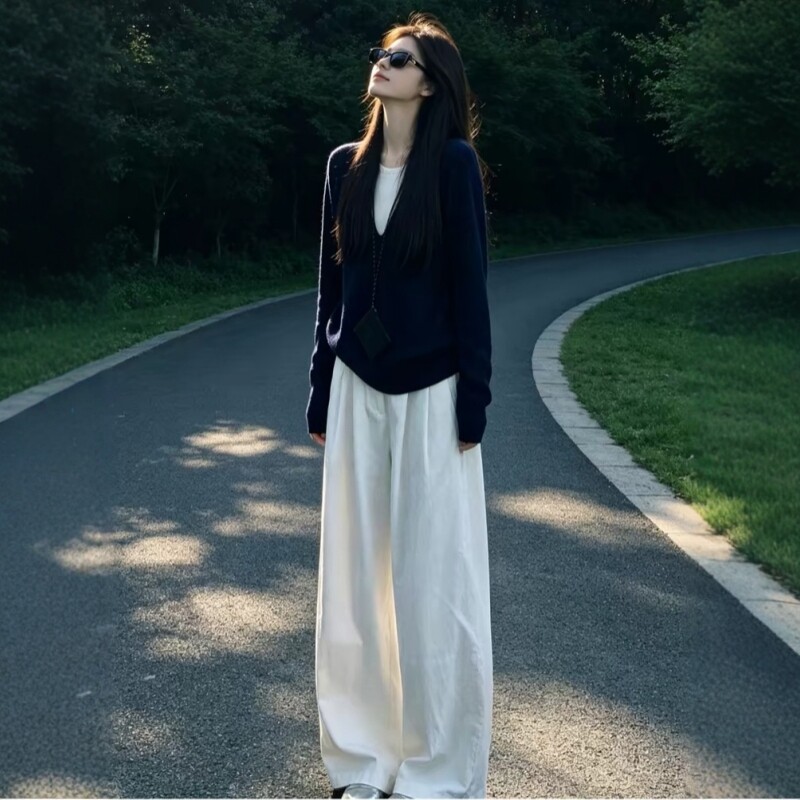 淡人高知穿搭一整套装女秋季韩系宽松老钱风卫衣休闲运动两件套潮