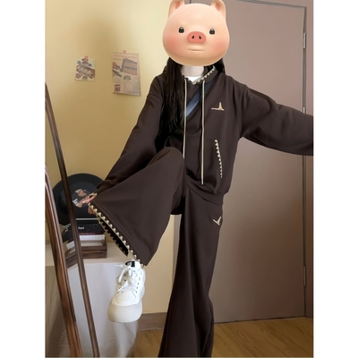 秋季美拉德ootd#卫衣休闲两件套