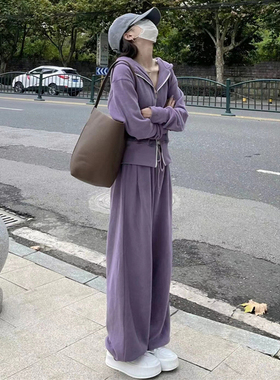 减龄多巴胺春秋新款运动套装女宽松显瘦卫衣韩系时尚休闲两件套潮