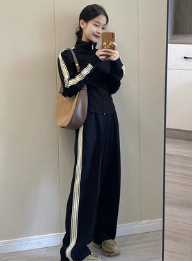 春秋新款休闲时尚套装女显瘦卫衣学生韩版宽松盐系运动跑步两件套