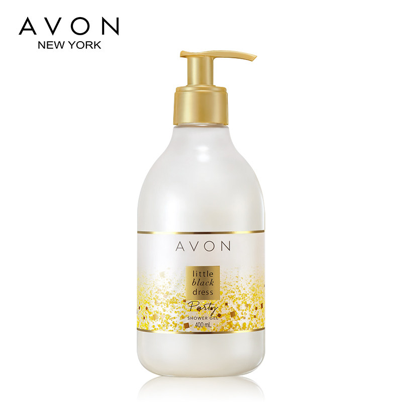 Avon/雅芳小黑裙闪耀香水沐浴露400ml 留香易冲保湿泡沫绵密男女