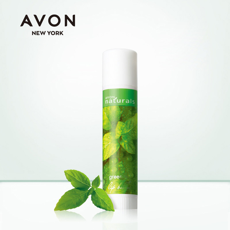 雅芳舒润清新绿茶润唇膏4g 滋润保湿无色护唇膏男女学生秋冬润唇