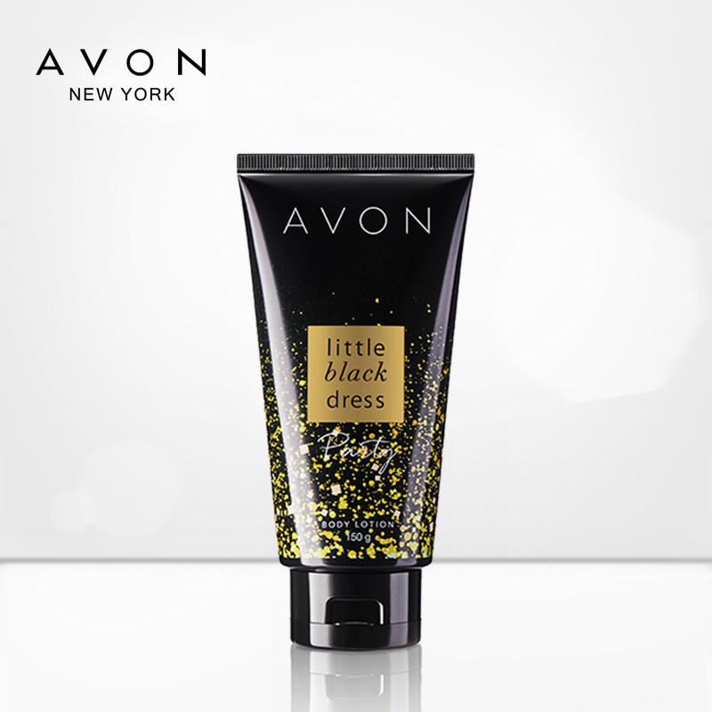 Avon/雅芳小黑裙闪耀香体乳150g 淡香优雅润体男女滋润补水保湿