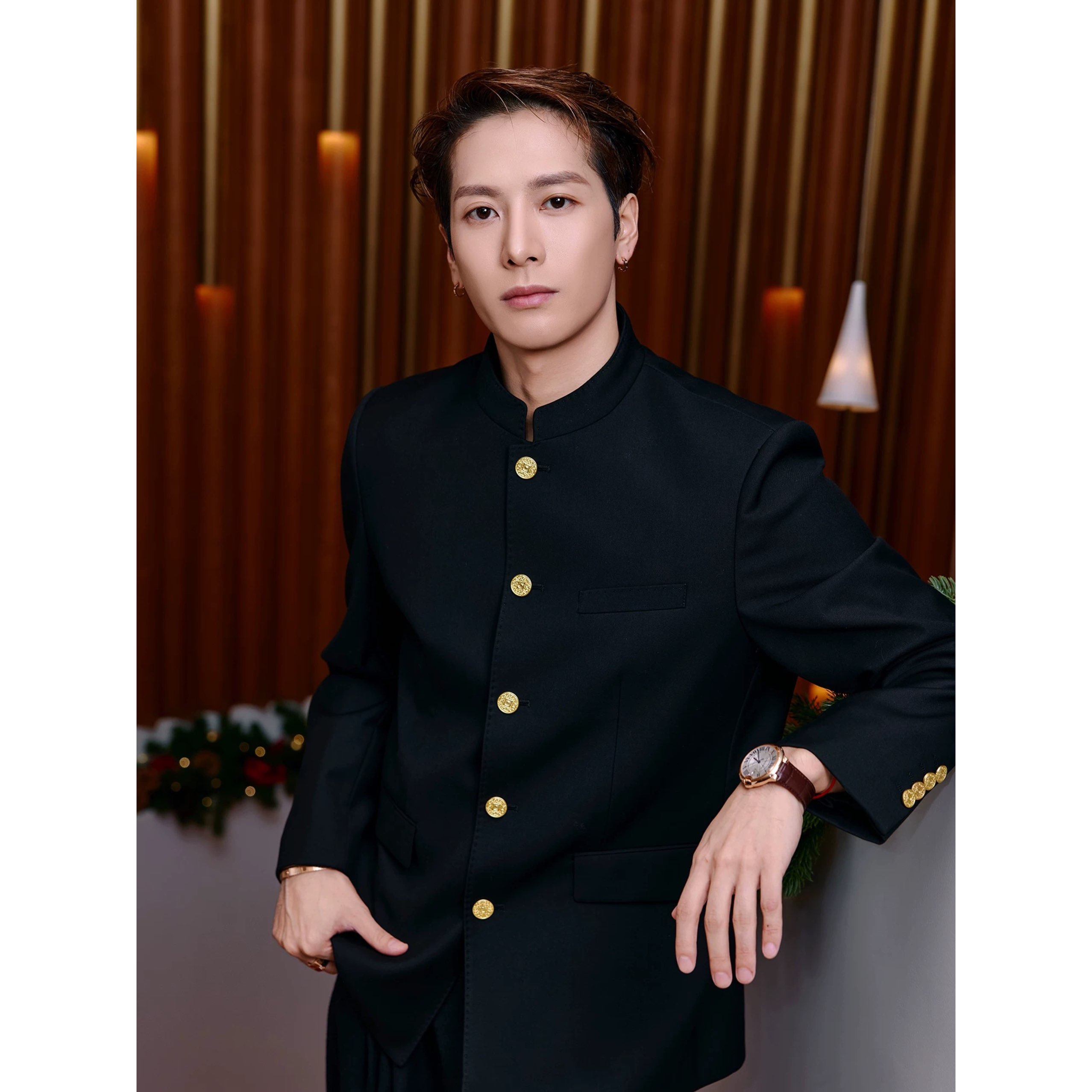 王嘉尔明星同款高级感新中式立领西服男痞帅潮流时尚国风西装外套,男装,休闲西服,淘宝优惠券,粉丝福利购,淘宝优惠卷