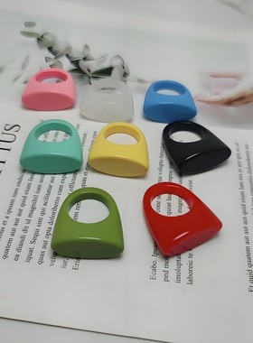 欧美小众百搭醋酸亚克力戒指