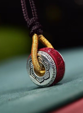 天然原矿朱砂护身符锁骨链 新款美货百搭款 功效招财 转运