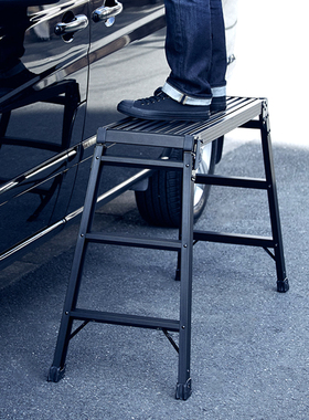 日本长谷川铝合金梯子平台梯折叠梯马凳多功能防滑安全梯DRX/DRXB