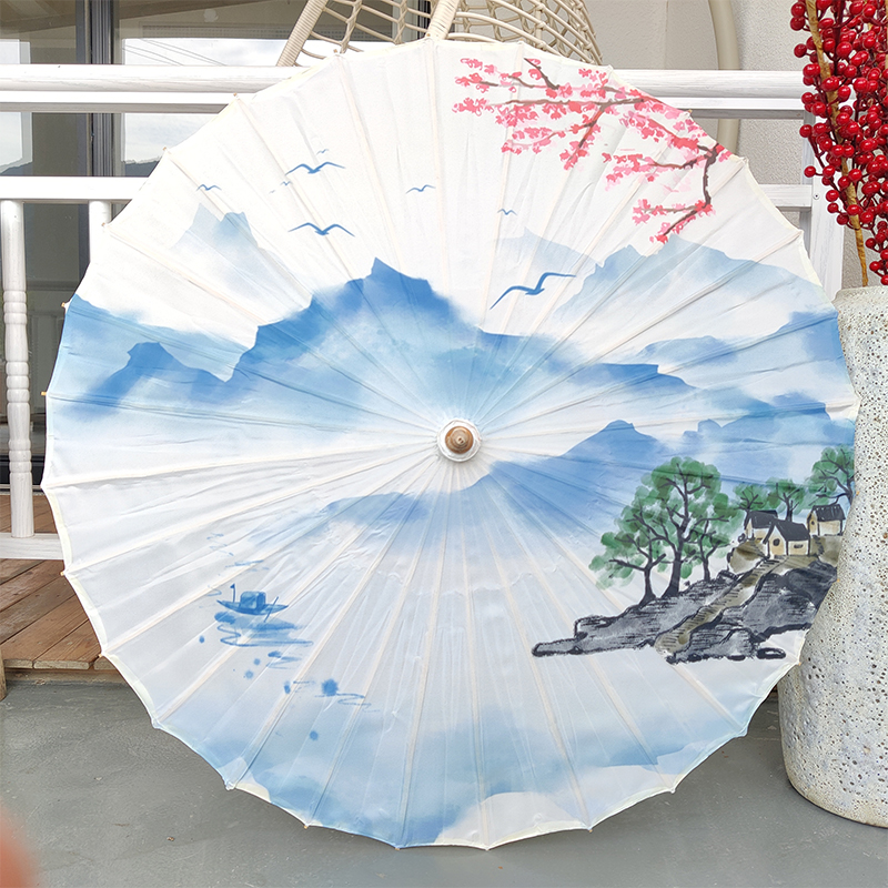 （升级很耐用）古典舞蹈专用耐用绸布伞古风油纸伞汉服摄影道具伞