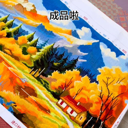 十字绣皇室日照金山聚宝盆大版客厅手工绣挂画2026新款爆款
