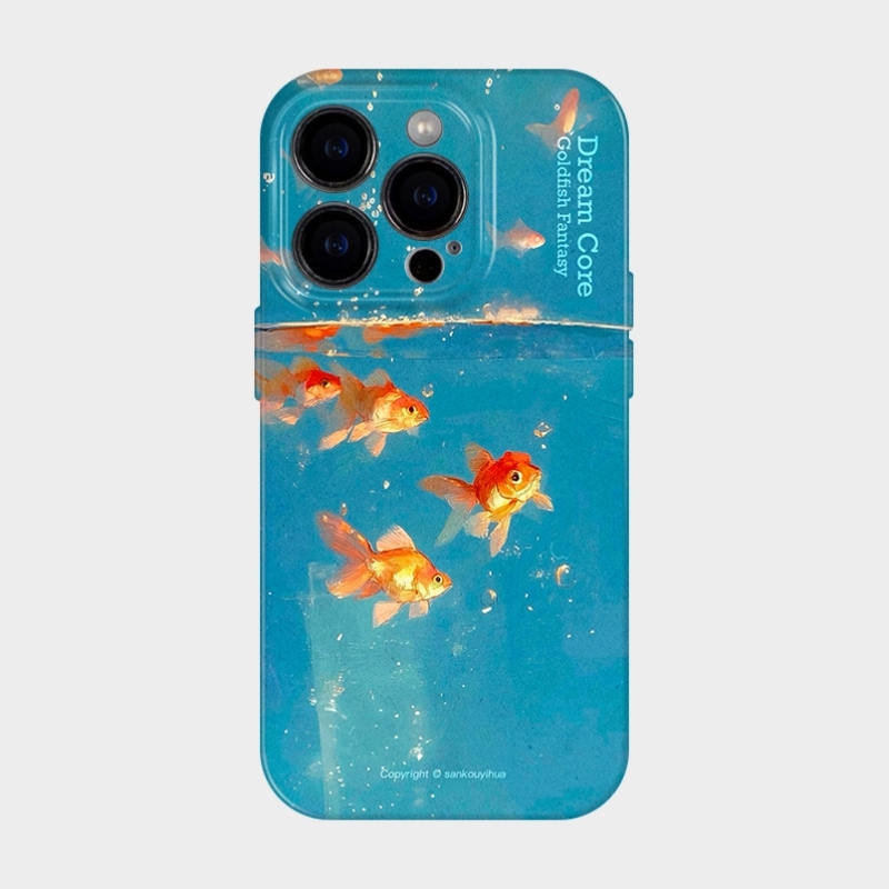 Ho好壳金鱼幻想适用iphone16苹果15promax新款手机壳14plus轻奢高级感艺术13小米ins超火12小众设计师款华为p