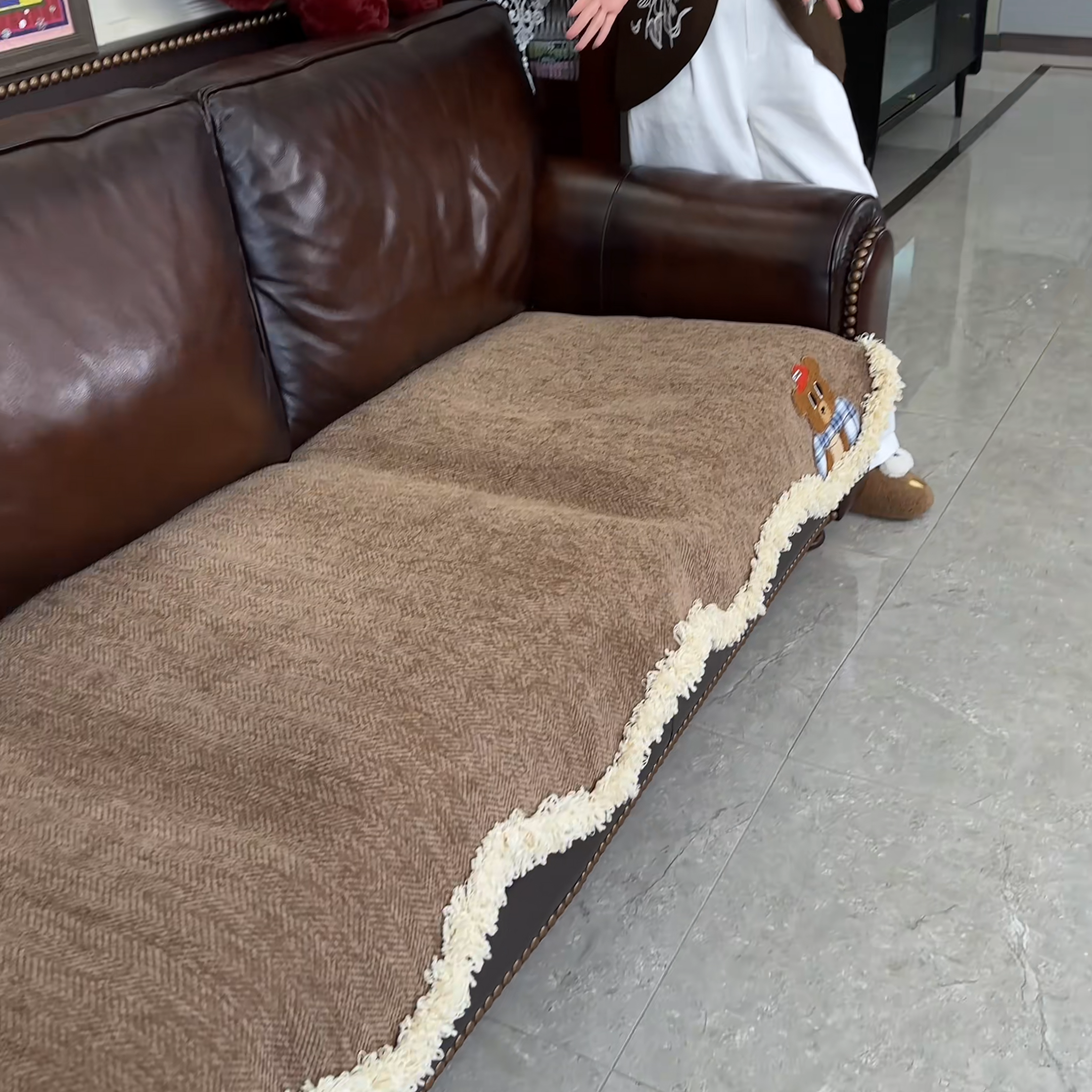 沙发垫防滑四季款2025新款奶油风一片式雪尼尔通用高级感盖巾套,居家布艺,沙发套,淘宝优惠券,粉丝福利购,淘宝优惠卷