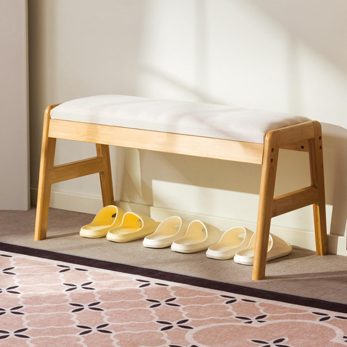 家用门口换鞋凳门厅玄关实木