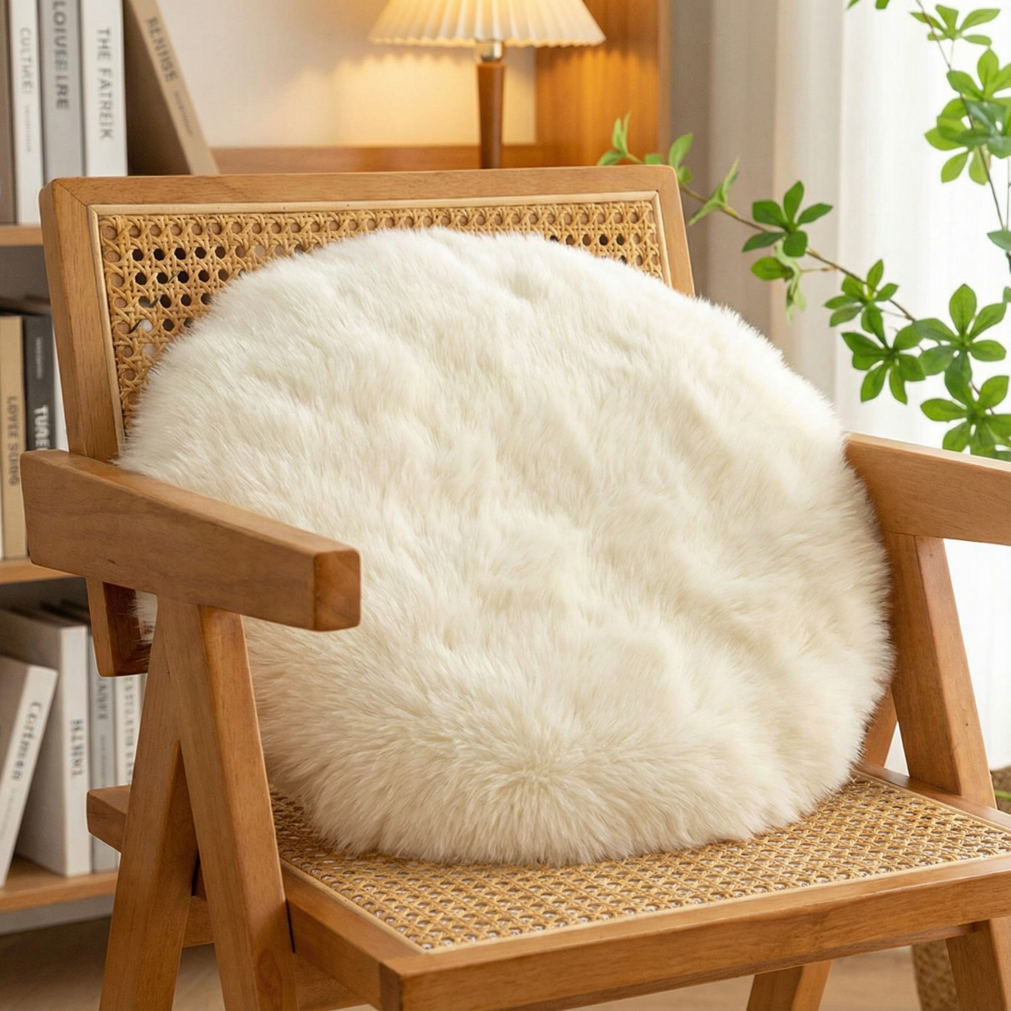 坐垫毛绒加厚仿兔毛屁垫办公室