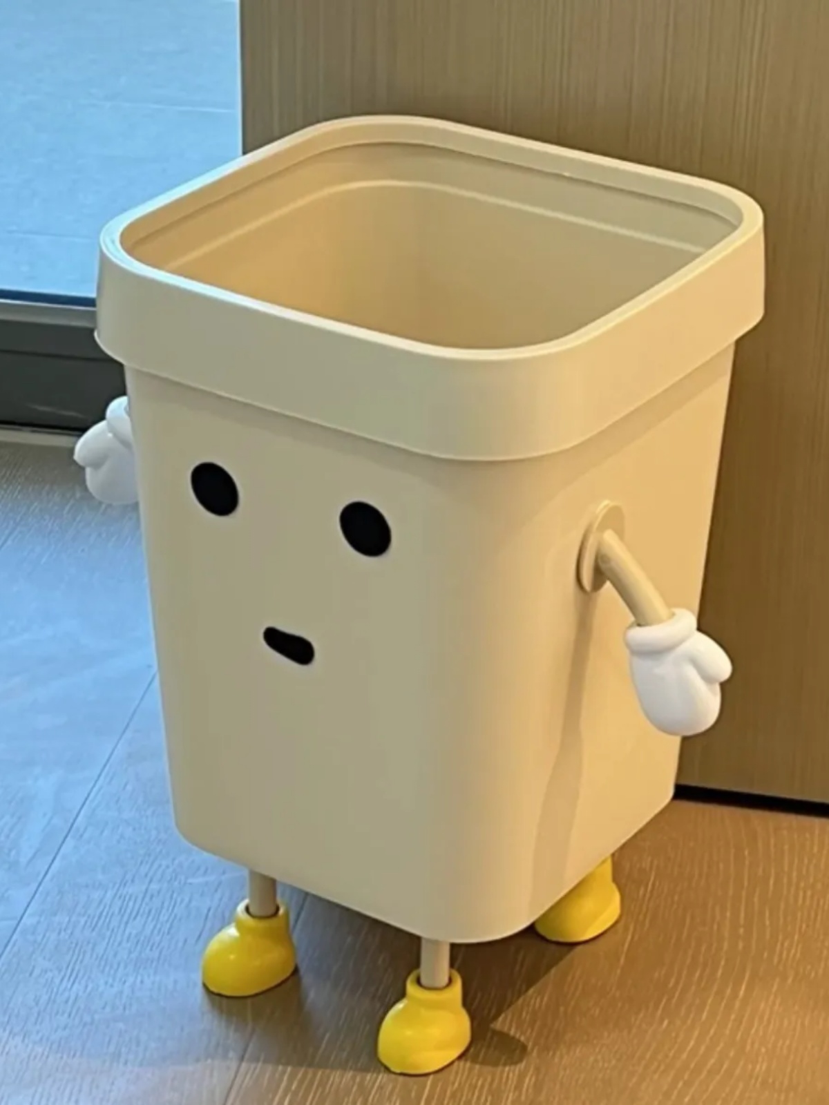 可爱垃圾桶家用方形大容量开口式纸篓客厅卫生间厨房带压圈垃圾筒