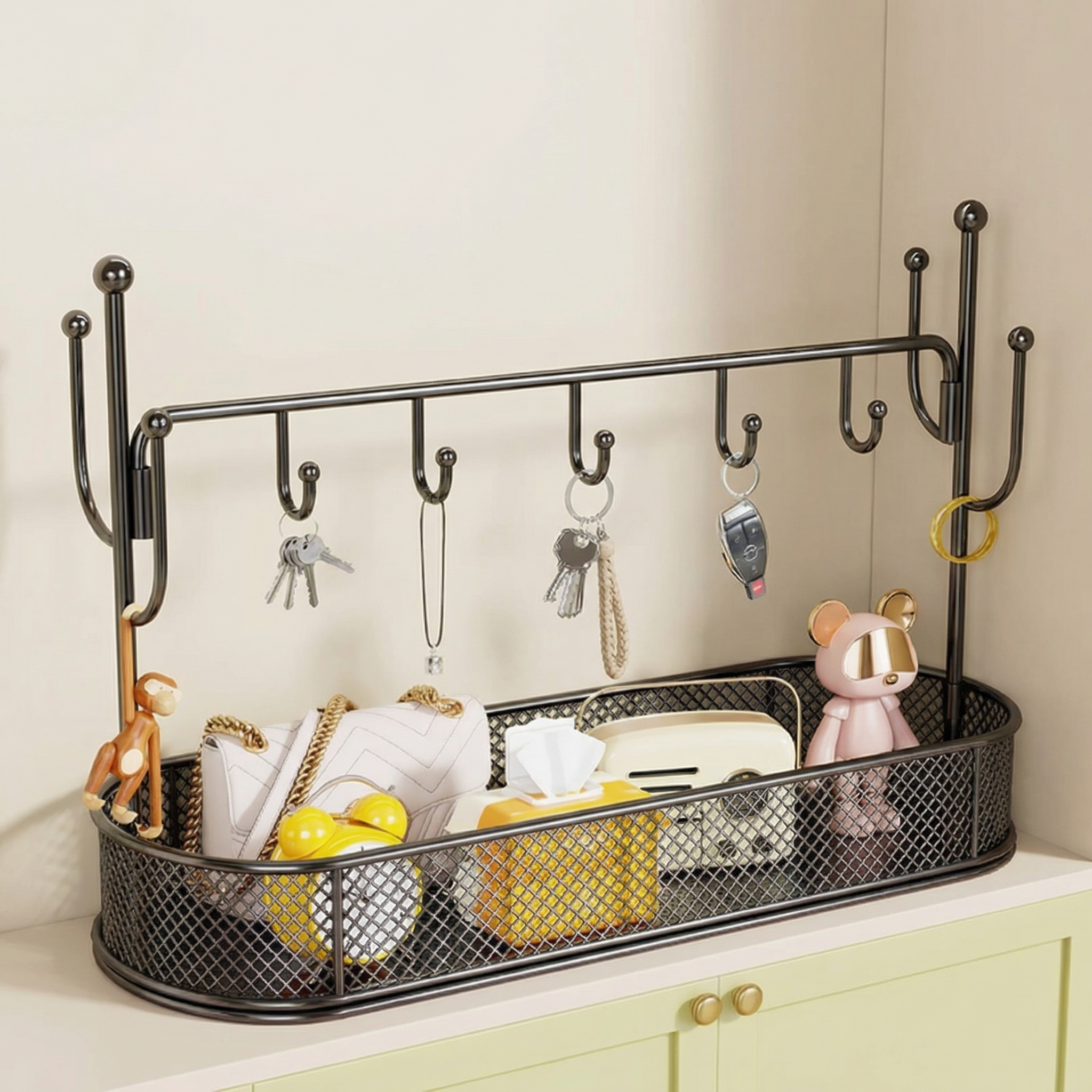 钥匙收纳玄关摆件入户进门口鞋柜上装饰置物架家居好物房间饰品盒,收纳整理,鞋子收纳架,淘宝优惠券,粉丝福利购,淘宝优惠卷