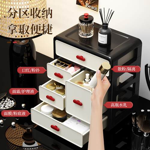 化妆品收纳盒梳妆台护肤品口红