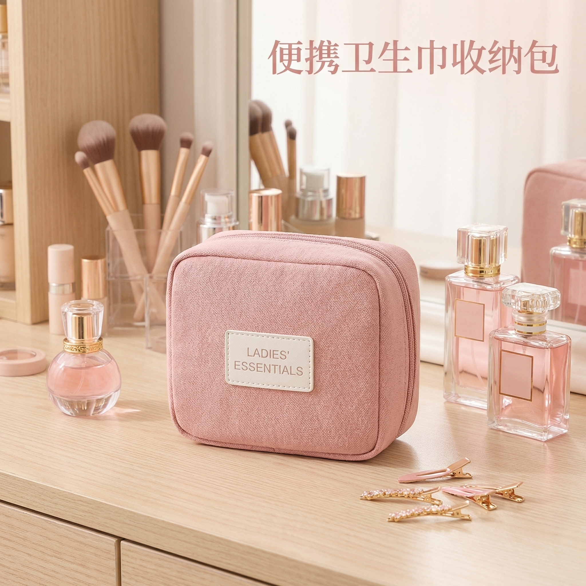 新款卫生巾收纳包手拿化妆品随身包中包时尚口红收纳包化妆品收纳,收纳整理,口红收纳包/盒/袋,淘宝优惠券,粉丝福利购,淘宝优惠卷