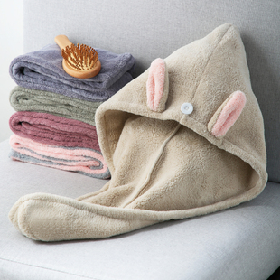 干发帽女超强吸水速干帽干发巾2021新款 可爱包头毛巾洗头帽子浴帽