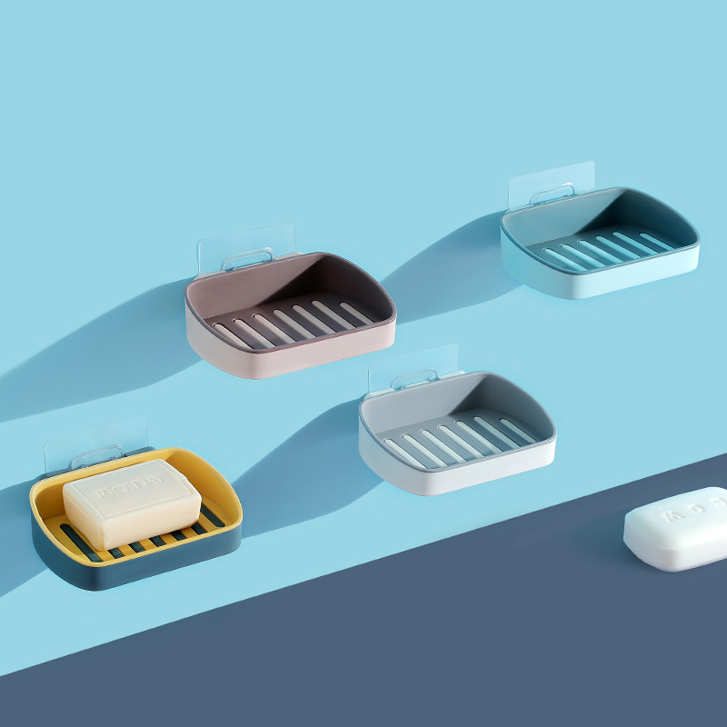 居家家香皂盒肥皂沥水免打孔家用