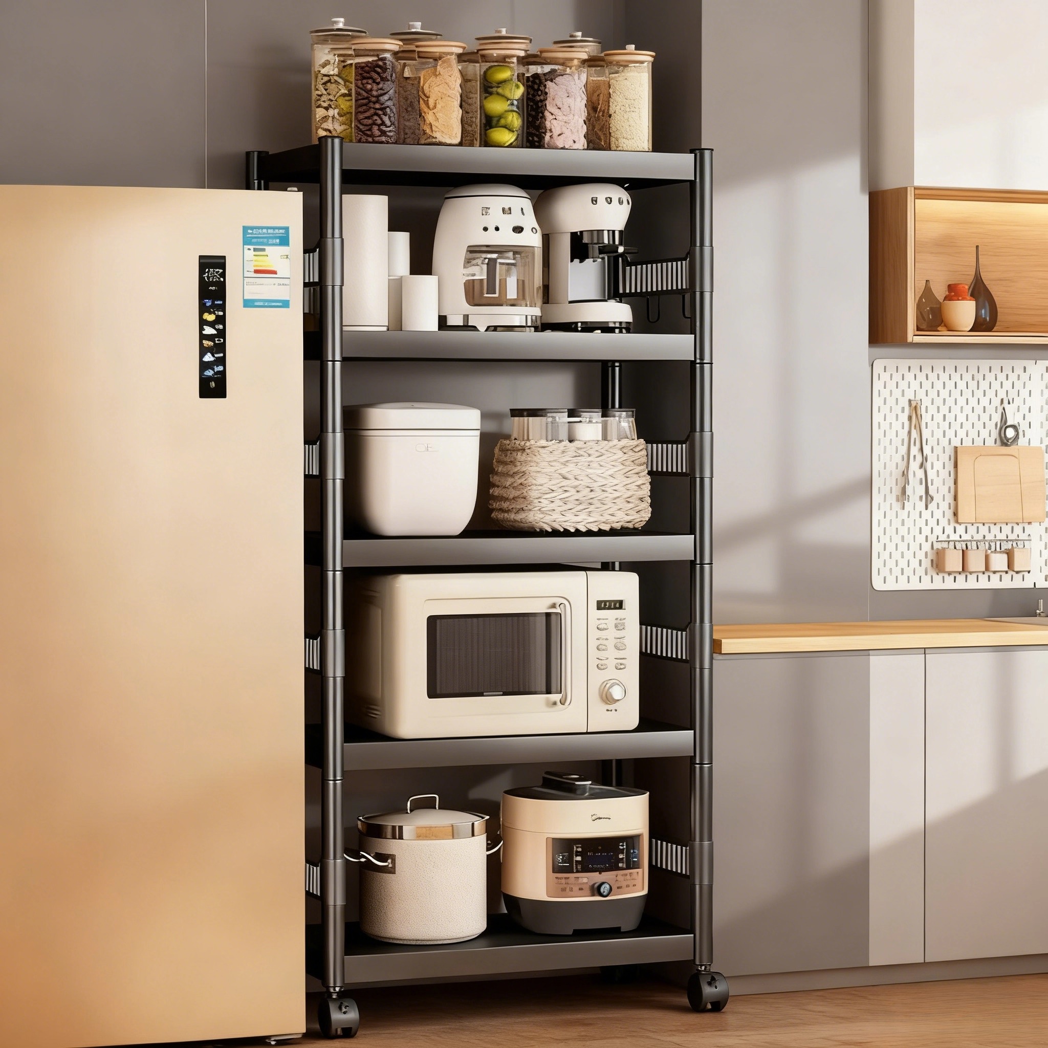 厨房夹缝置物架落地多层多功能放