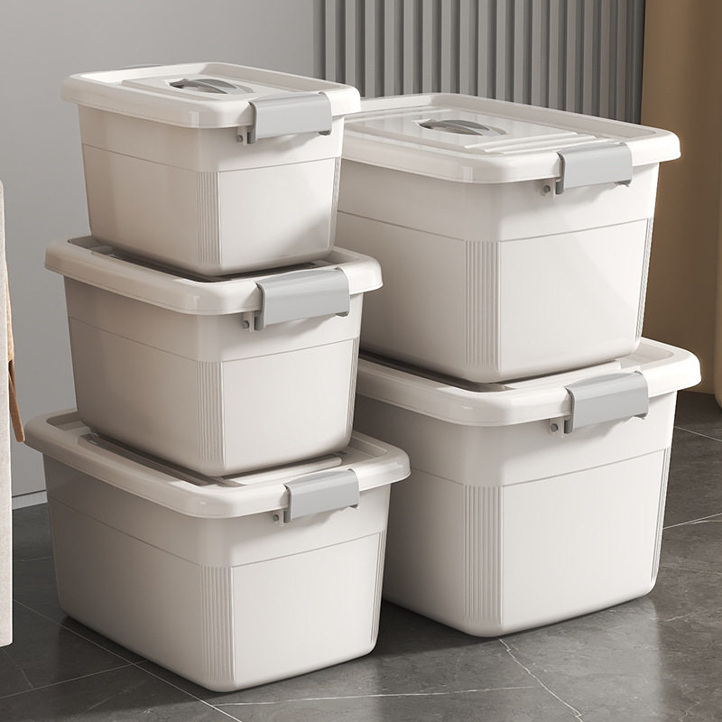 加厚家用收纳箱塑料盖大型收纳箱杂项多规格密封玩具收纳箱