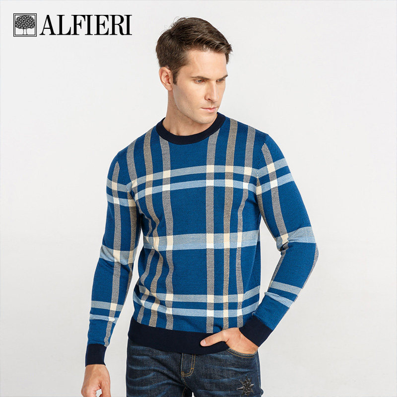 Alfieri秋季圆领男士毛衣图片