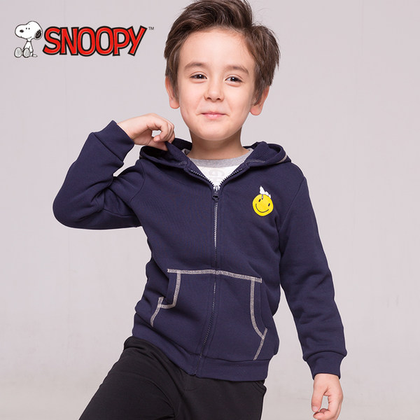 snoopy 史努比 纯棉 儿童长袖连帽卫衣 优惠券折后￥39包邮（￥99-60） 3色可选