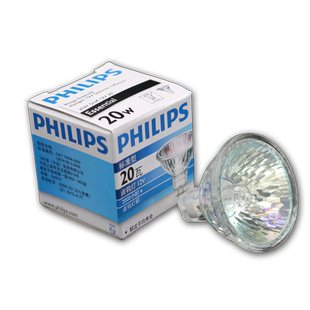 飞利浦卤素石英灯泡MR16灯杯12V/20W/35W50W/5cm射灯卤钨灯泡黄光