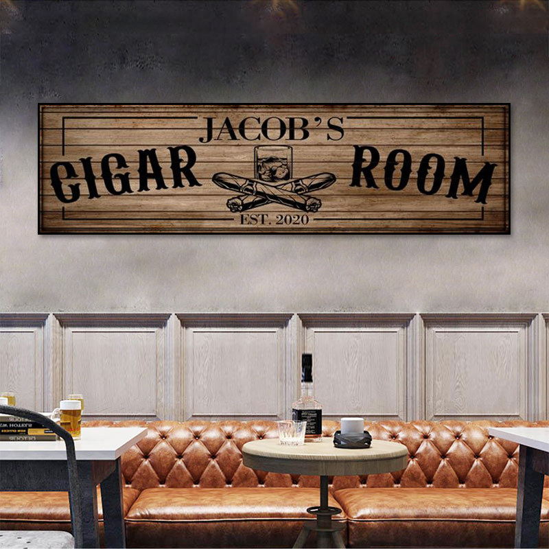 美式复古牌匾装饰画酒吧西餐厅雪茄吧挂画工业风烟酒行咖啡馆壁画,家居饰品,现代装饰画,淘宝优惠券,粉丝福利购,淘宝优惠卷