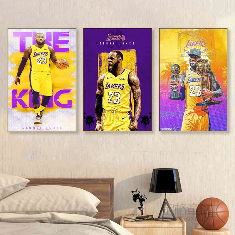 詹姆斯挂画nba骑士篮球俱乐部