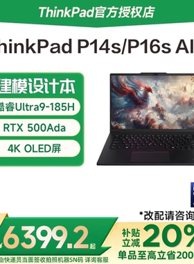 【国家补贴20%】联想 ThinkPad P14s/P16s 酷睿Ultra9 16英寸3D建模设计师商务办公移动图形工作站笔记本电脑