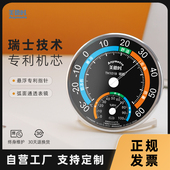 美德时室内温度湿度计家用精准工厂仓库药店工业婴儿温湿度壁挂式