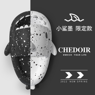 CHEDOIR限定款 外穿厚底防滑超火网红鲨鱼个性 男夏季 拖鞋 情侣ins潮