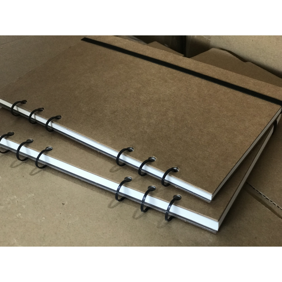 [苍南本子]软圈绑带活页本|A5格子空白横线活页内芯