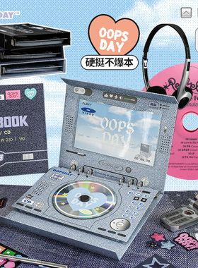 OOPSDAY卡册四宫格复古DVD牛仔卡册活页式透明内页集卡册高颜值ins风拍立得相册卡片收纳册追星小卡收藏册