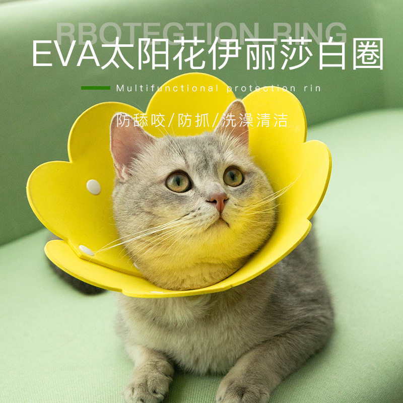 猫咪伊丽莎白圈幼猫项圈术后绝育防舔伤口 伊利沙白脖圈头套防咬