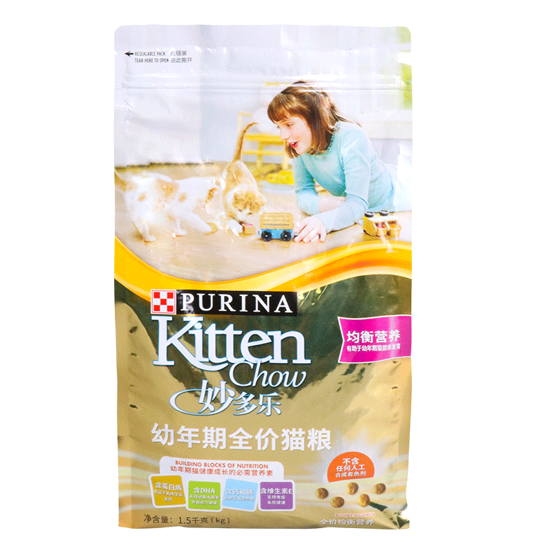 宠物雀巢多乐营养幼猫猫粮猫咪
