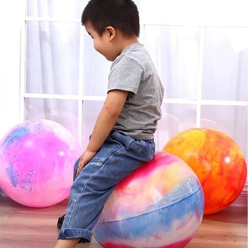 18寸云彩球儿童玩具弹力云彩球加厚拍拍皮球幼儿园球地摊热卖批发