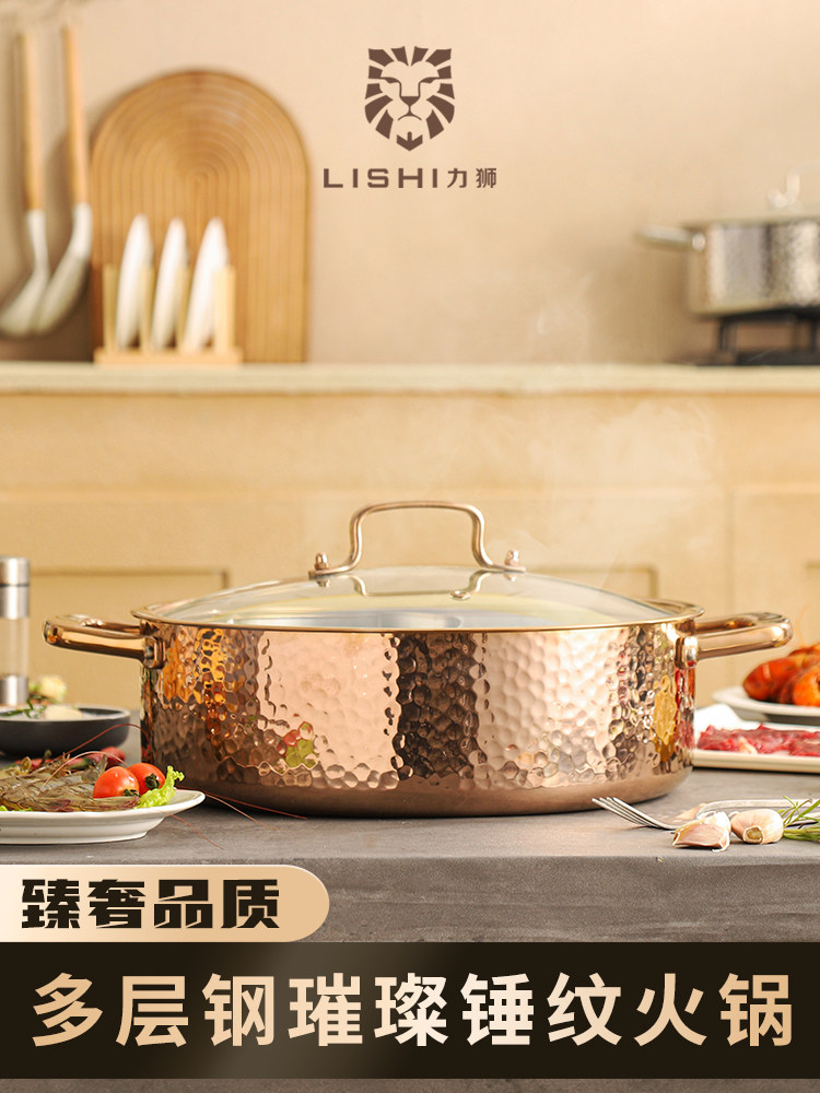 丽士火锅，鸳鸯锅，火锅，家用清汤锅，商用304不锈钢加厚电磁炉