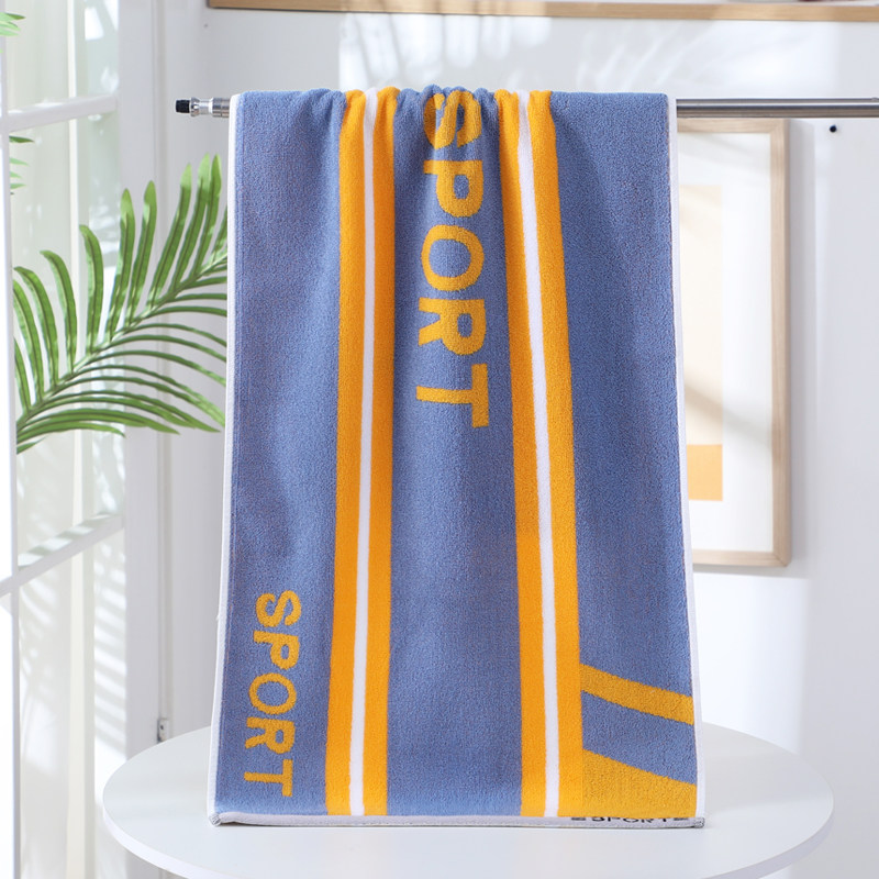 运动洗澡双用毛巾绣字定制加工logo来图加工绣字毛巾尺寸100*40cm