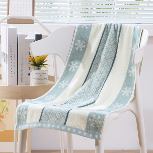 洗澡毛巾家用纯棉成人冲凉吸水不掉毛不褪色大号手巾运动健身擦汗